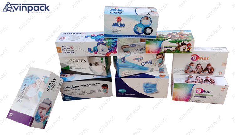 face masks boxes