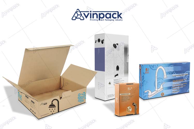 faucets cardboard packaging